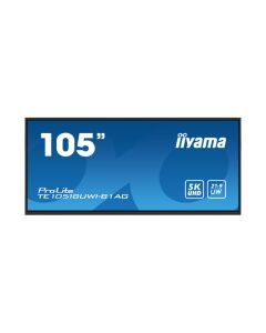 IIYAMA 105" TE10518UWI-B1AG Touchscreen 5K UHD (5120x2160) VA, 21:9, 6,5ms, 450 cd/m2, 4000:1, 4xHDMI, 1xDP, 2xUSB-C, 1xRS-232, 2xRJ45, 8xUSB, zvučnici, crni