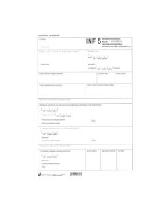 XIII-149 INF5 INFORMATIVNI OBRAZAC - UNUTARNJA PROIZVODNJA - POSTUPAK KOD VIŠE CARINARNICA (U/I) INF5; List, 21 x 29,7 cm
