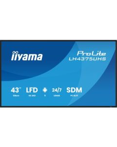 IIYAMA 43" LH4375UHS-B2AG 4K UHD (3840x2160) IPS Signage 24/7, 500 cd/m2, 1200:1, Android OS, E-Share, iiSignage2