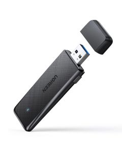 UGREEN AC1300 Bežični mrežni adapter, USB 3.0, Dual band, crni