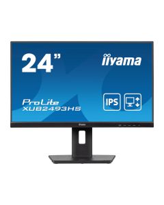 IIYAMA 24" XUB2493HS-B6 FHD (1920×1080) IPS, Pivot, 100Hz, 16:9, 0.5ms, 250 cd/m2, 1300:1, HDMI/DP, zvučnici, crni
