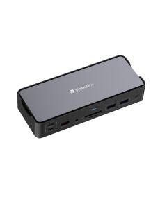 Verbatim CDS-15 portni USB-C Pro Docking Station 2×HDMI / DP / RJ45 / USB-A 3.1 / 2×USB-A 3.0 / USB-A / 2×USB-C / SD / microSD / Audio / USB-C PD / USB-C Host