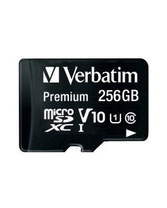 Verbatim memorijska kartica Premium Micro SDXC 256GB Class 10 + adapter