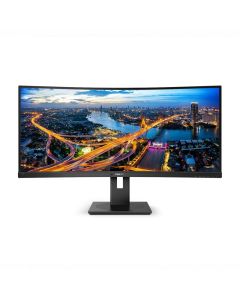 Philips 34" 346B1C/00 WQHD (3440×1440) zakrivljeni VA, 100Hz, 21:9, 5ms, 300cd/m2, 3000:1, HDMI/DP, 4×USB-A, 1xUSB-C, MultiView, zvučnici, crni
