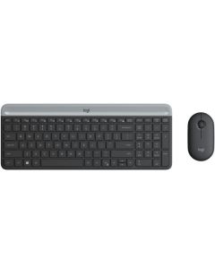 Logitech MK470 Slim bežična tipkovnica+miš, USB, crna (920-009264)