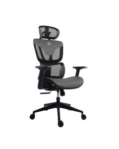 Bit Force COZY LM-2D uredska stolica, PU koža, 2D naslon za ruke, nosivost 140kg, crno/siva