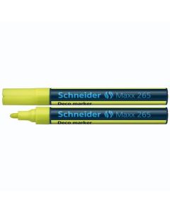 Flomaster Schneider Deco Marker Maxx 265 tekuća kreda 2-3 mm žuti S126505