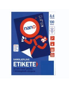 Etikete za laserske i ink-jet pisače Nano, N-26, 59x50 mm, 100/1