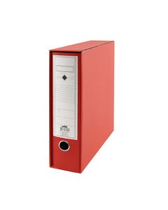Registrator s kutijom A4, 8 cm, Eko, Orbi, crveni