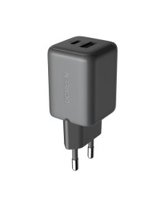 UGREEN punjač 45W, USB C, USB A, GaN, crni