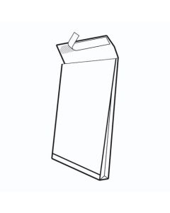Vrećice 250x353X40 mm proširene B4/4 BB strip, bijele