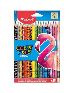 Bojice drvene Maped Color'Peps Animals trobridne 18/1 MAP832218FC