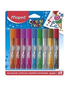 Ljepilo Glitter Maped 10,5 ml, 9 boja MAP813010