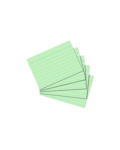 Kartica A8, diktando, set 1/100, 170 gramski papir, zelena, Herlitz