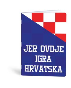 Bilježnica A4 32 listova diktando Igraj moja Hrvatska
