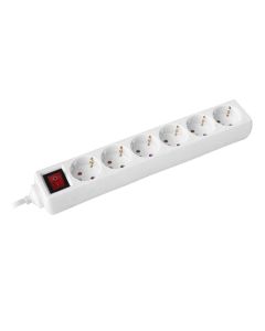 Kabel produžni 6u/5m s prekidačem, bijela