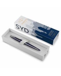 Olovka kemijska Parker Jotter, Global Icon Sydney, plava, vrh medium, plava tinta