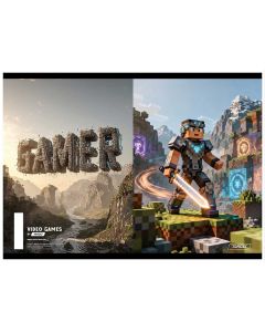 Bilježnica A4 54 listova diktando Gamer 28894