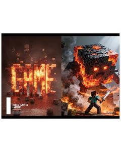 Bilježnica A4 54 listova čista Gamer 28893
