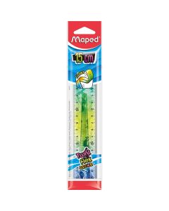Ravnalo Maped Twist'n'flex Animals 15 cm, sortirano, etui