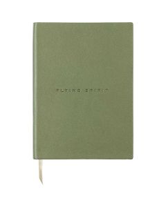 Notes A5, Flying spirit, diktando, tvrdi uvez, kožni, zeleni