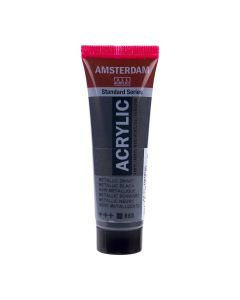Boja akrilna Amsterdam, 20 ml, Metallic Black 850