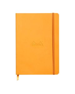 Notes A5, Rhodiarama soft, s gumicom, diktando, narančasti