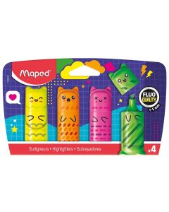 Tekstmarker Maped Kawai mini, 1-5 mm, 4/1 blister