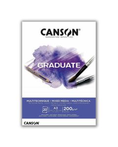 Blok slikarski A3, 200gr/20listova, Canson Graduate