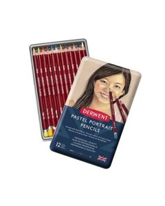 Bojice drvene umjetničke Skintones Pastel, 12 komada u metalnoj kutiji 2300563