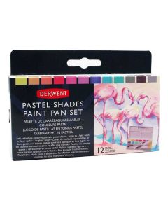Bojice vodene Derwent, Pastel, set, 12 boja + kist 2305865