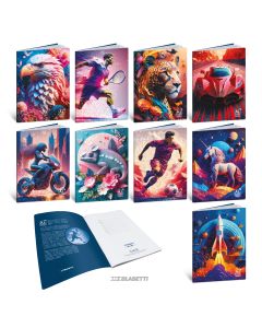 Bilježnica Imperdibili AI Color Dreams, A4 48 listova karo, papir 100 g/m2, korice 240 g/m2