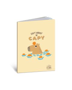 Bilježnica Imperdibili Capibara, A4 48 listova karo, papir 100 g/m2, korice 240 g/m2