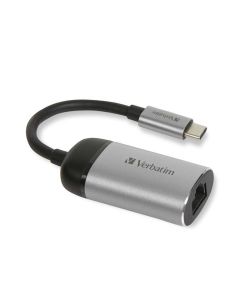 Adapter mrežni Verbatim USB-C na RJ45 gigabitni ethernet, aluminijsko kućište