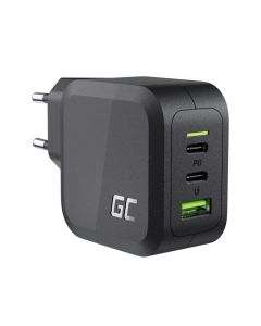Green Cell (CHARGC08) zidni punjač 65W, 2×USB-C/1×USB-A