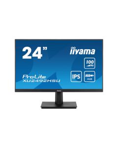 IIYAMA 24”  XU2492HSU-B6 FHD (1920x1080) IPS, 100Hz, 16:9, 0.4ms, 250 cd/m2, 1300:1, HDMI/DP, 4×USB, zvučnici