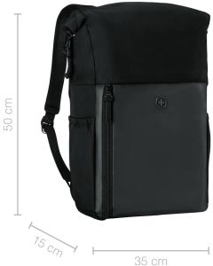 Wenger ruksak UrbanOne Roll-Top za prijenosnik do 15.6", crni