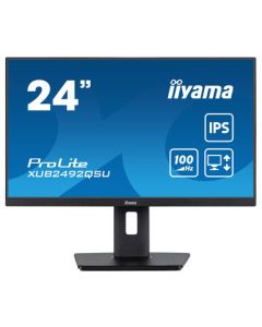 IIYAMA 24" XUB2492QSU-B1 QHD (2560×1440) IPS, Pivot, 100Hz, 0.5ms, 300cd/m2, HDMI/DP, 3×USB3.2/USB-C, zvučnici