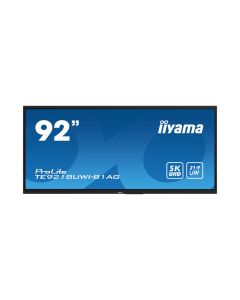 IIYAMA 92" TE9218UWI-B1AG Touchscreen 5K UHD (5120x2160) VA, 21:9, 6.5ms, 500 cd/m2, 4000:1, HDMI/DP, 6xUSB-A, 2xUSB-C, zvučnici, crni