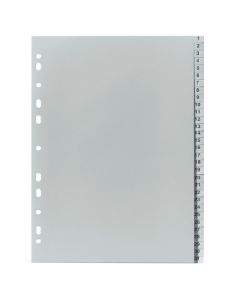 Pregrada plastična A4, 1-31, Herlitz, siva
