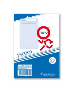 Vrećice 176x250 mm B5-N strip, natron, 25/1