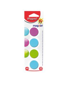 Magneti set od 4 komada, fi 27 mm, Maped, boja sortirano
