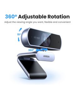 UGREEN Web kamera, Full HD 1080p, HD, crna