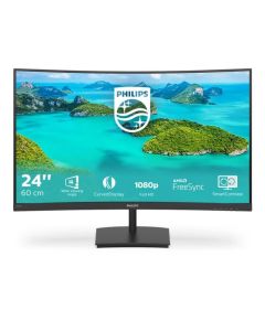 Philips 24" 241E1SC/00 FHD (1920×1080) VA 16:9, 75Hz, zakrivljeni 1500R, 4ms, 3000:1,  VGA, HDMI, crni