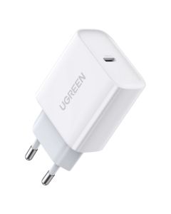 UGREEN zidni punjač 20W, USB-C, PD3.0/QC4.0+, bijeli