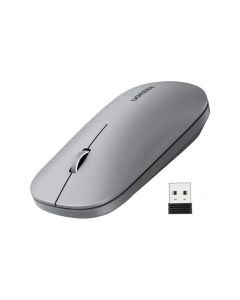 UGREEN SILENT bežični miš, 4000 DPI, USB, sivi