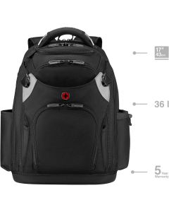 Wenger ruksak Tool Backpack Pro sa pretincom za alat (bez alata) i prijenosnik do 17", crni