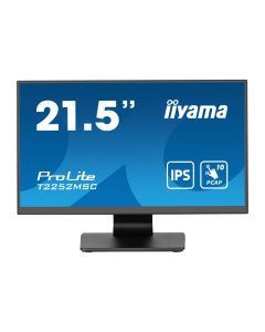 IIYAMA 22" T2252MSC-B2 Touchscreen FHD (1920×1080) IPS, 16:9, 5ms, 250 cd/m2, 1000:1, HDMI/DP, 2×USB-A, zvučnici, crni