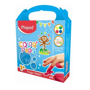 Boje za prste Maped Color' peps, set 4 boje od 80g