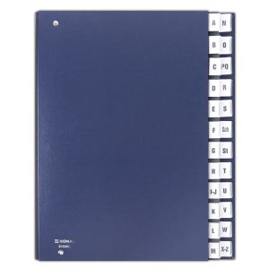 Mapa za odlaganje A4 A-Z, Donau 8694001-18 , tamno plava